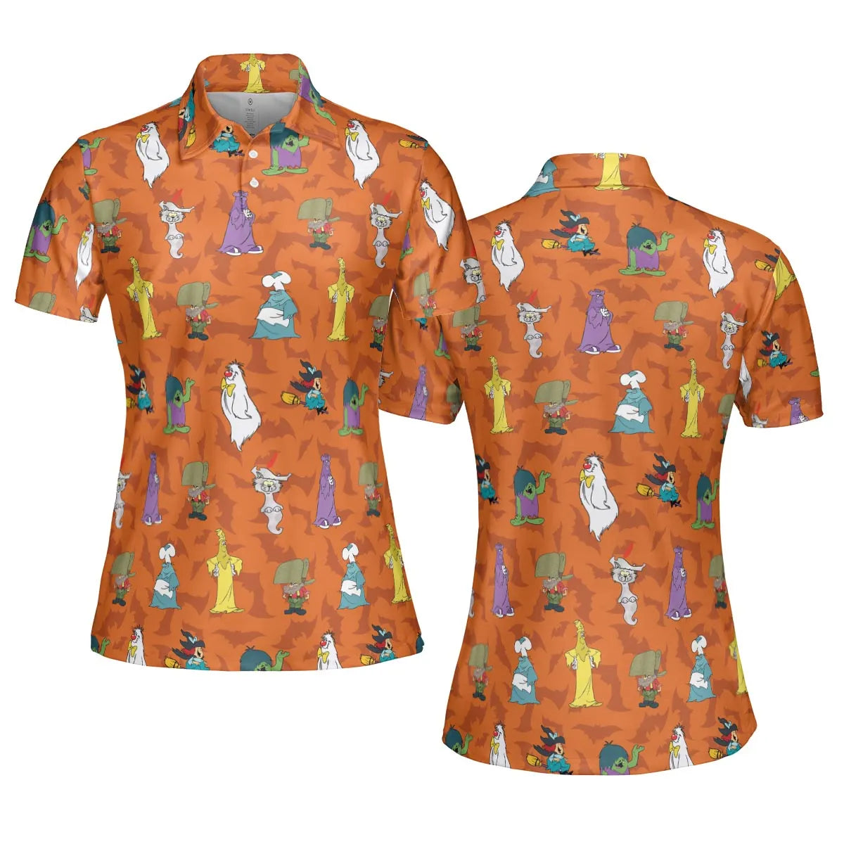 Happy Halloween From Hanna Barbera AOP Men/Women Polo Shirt