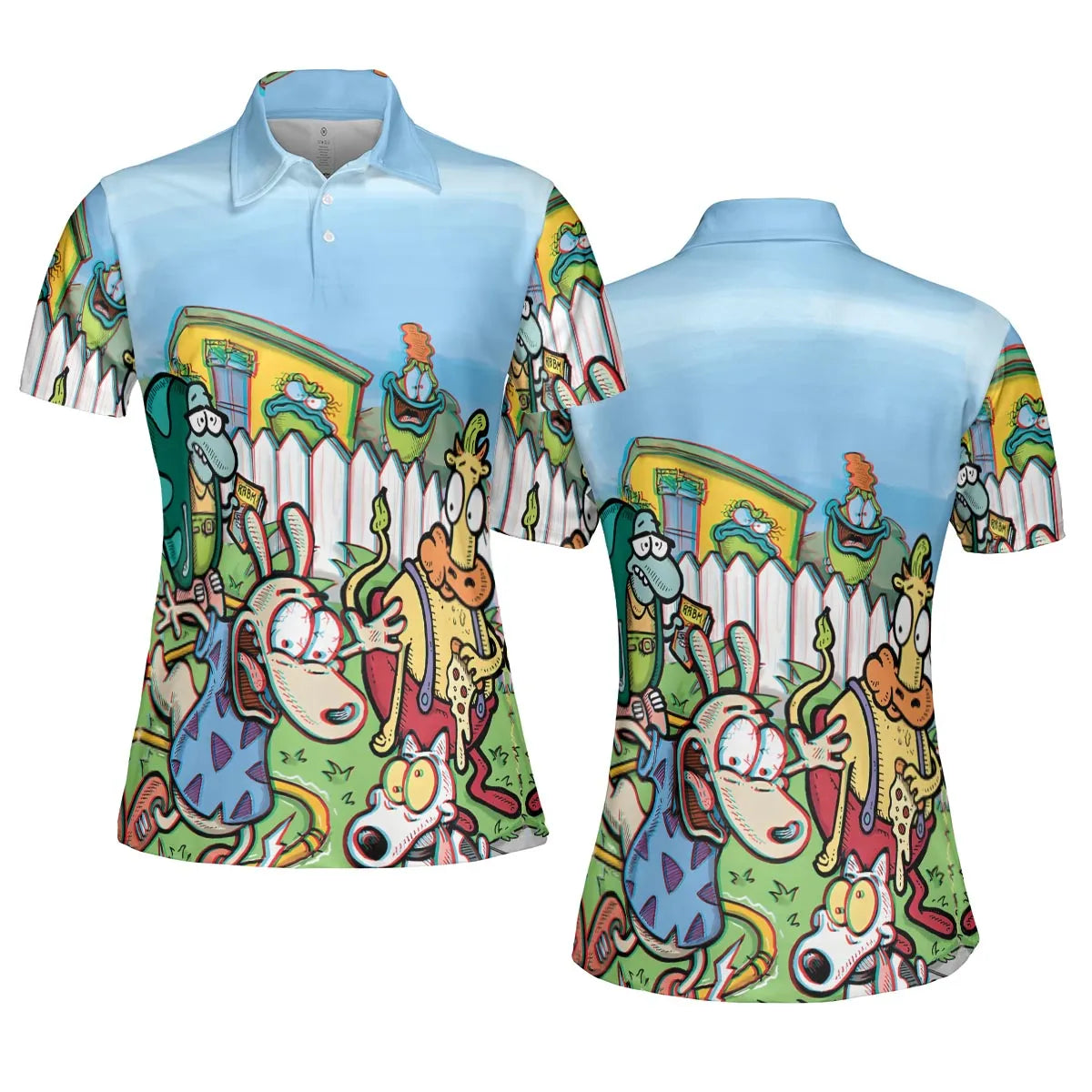 Spunky Style Rocko's Modern Life AOP Men/Women Polo Shirt