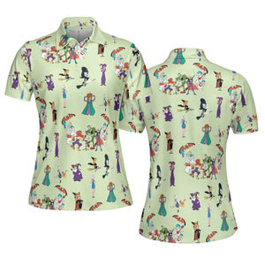 Witches Cartoon Characters AOP Men/Women Polo Shirt