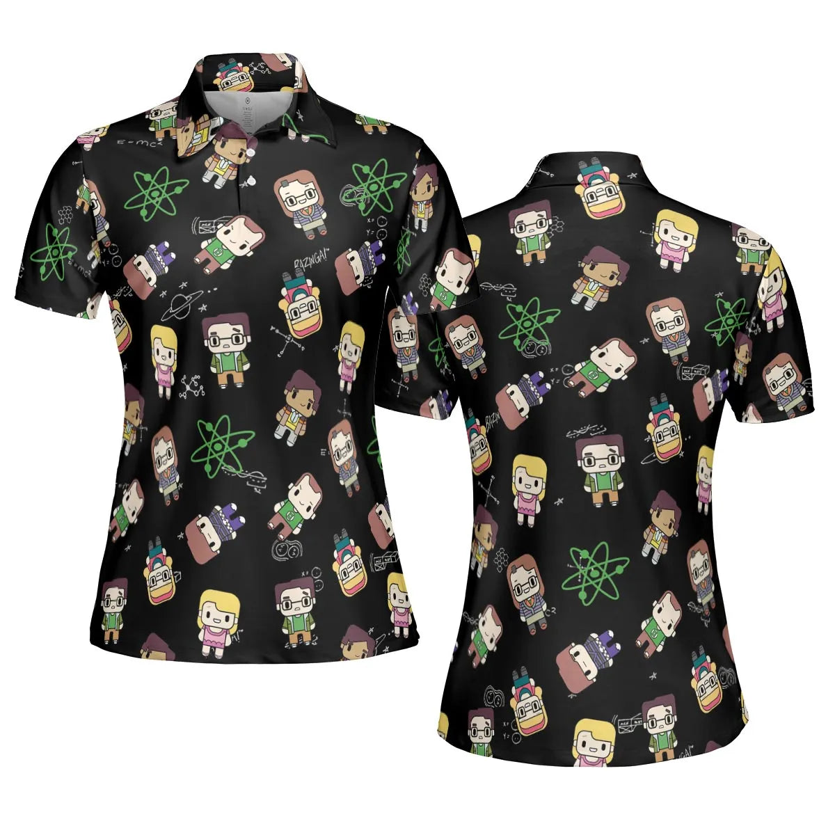 Geeky Bazinga The Big Bang Theory AOP Men/Women Polo Shirt