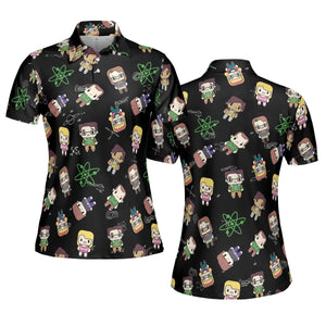 Geeky Bazinga The Big Bang Theory AOP Men/Women Polo Shirt