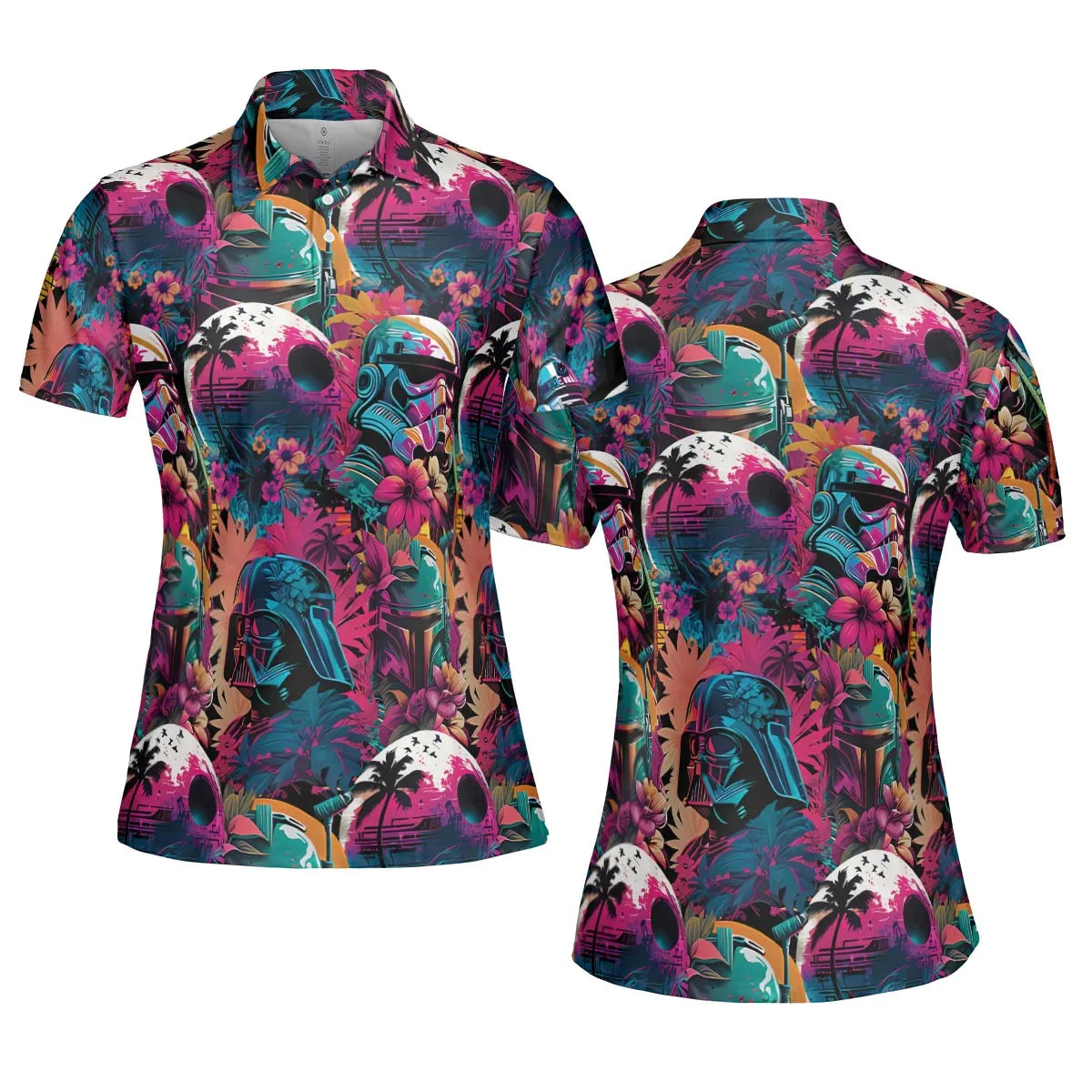 Star Wars Synthwave AOP Men/Women Polo Shirt