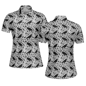 Nevermore The Raven Edgar Allan Poe Pattern AOP Men/Women Polo Shirt