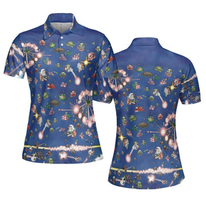 SD Gundam Battle AOP Men/Women Polo Shirt