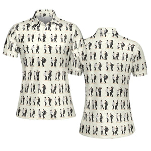 Mia Wallace and Vincent Vega Dance Pulp Fiction AOP Men/Women Polo Shirt