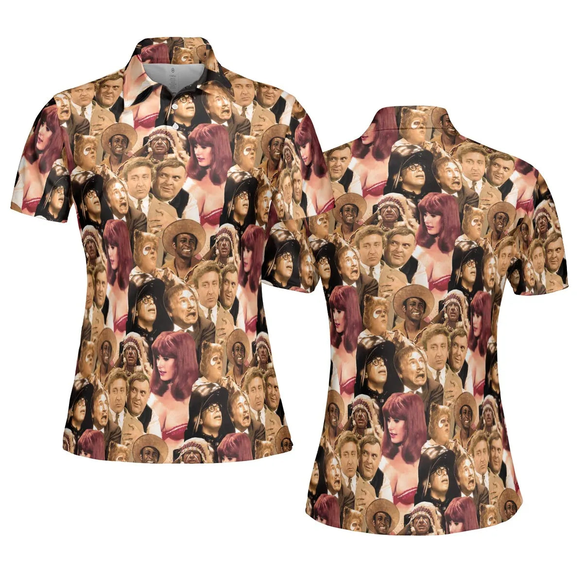 Mel Brook's movies collage AOP Men/Women Polo Shirt