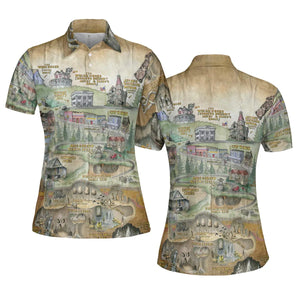 The Goonies Adventure Map AOP Men/Women Polo Shirt
