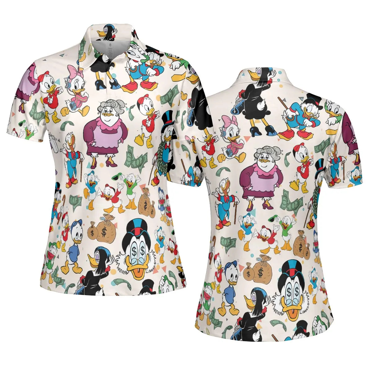 Donald Huey Dewey Ducktales AOP Men/Women Polo Shirt