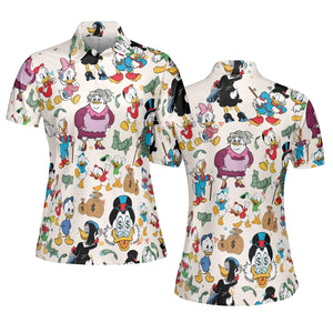 Donald Huey Dewey Ducktales AOP Men/Women Polo Shirt