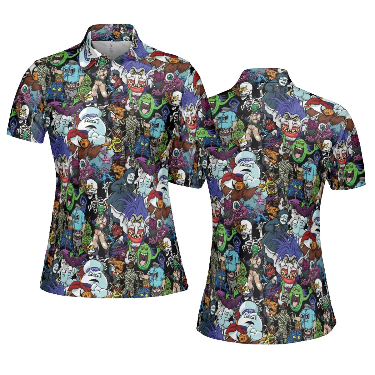 I Ain't Afraid Of No Ghosts AOP Men/Women Polo Shirt