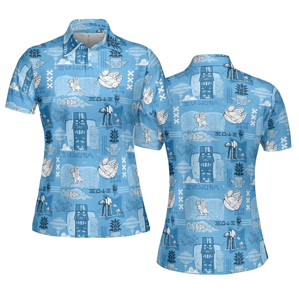 Dark Side Star Wars Tiki Shack AOP Men/Women Polo Shirt