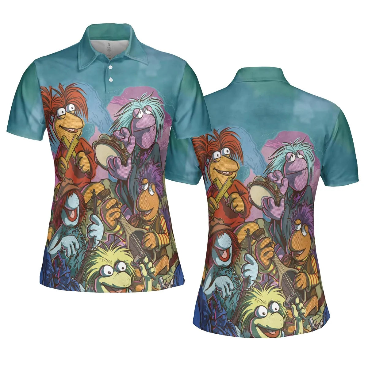 Fraggle Rock Larsen The Muppets AOP Men/Women Polo Shirt