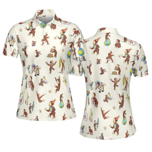 Riotsociety Curious George AOP Men/Women Polo Shirt