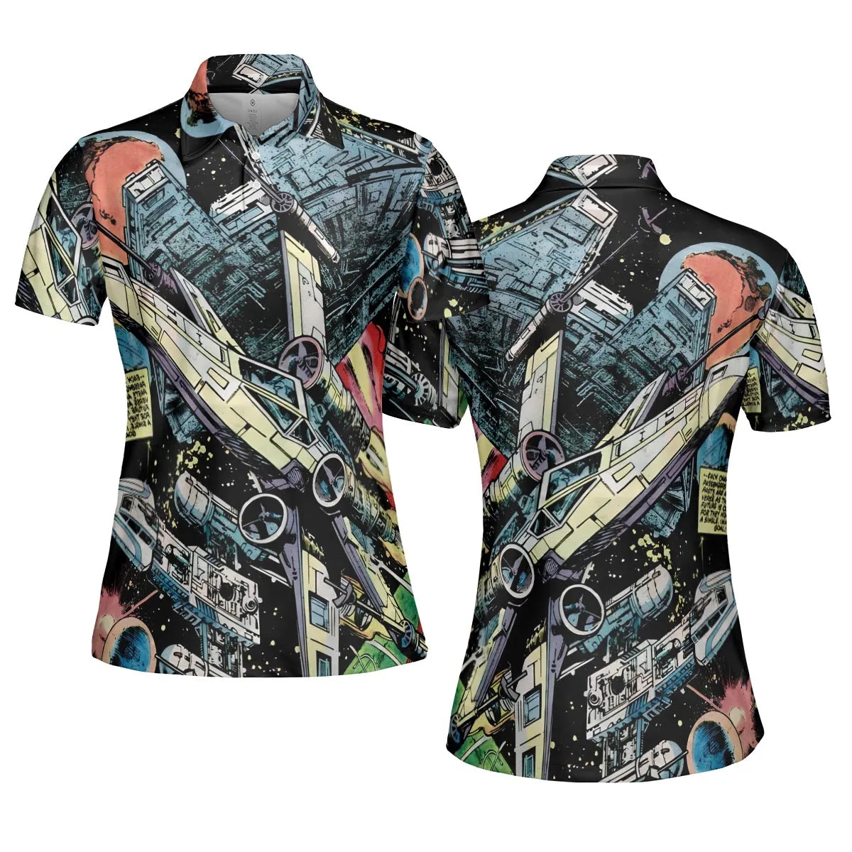 Han Solo Spaceship Star Wars AOP Men/Women Polo Shirt