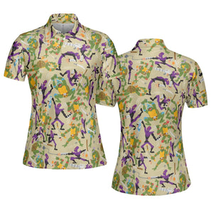 Green and Purple Battle TMNT AOP Men/Women Polo Shirt