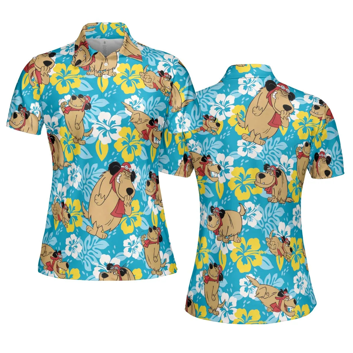 Bad Dog Muttley Wacky Races AOP Men/Women Polo Shirt