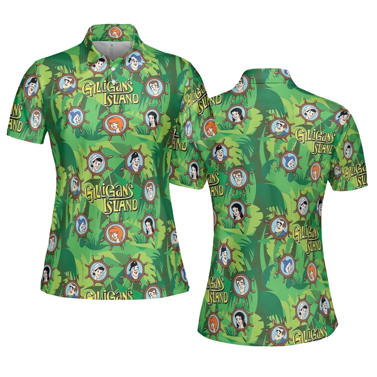 Gilligan's Island Characters AOP Men/Women Polo Shirt