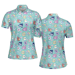 Adventure Time Floral Pattern AOP Men/Women Polo Shirt