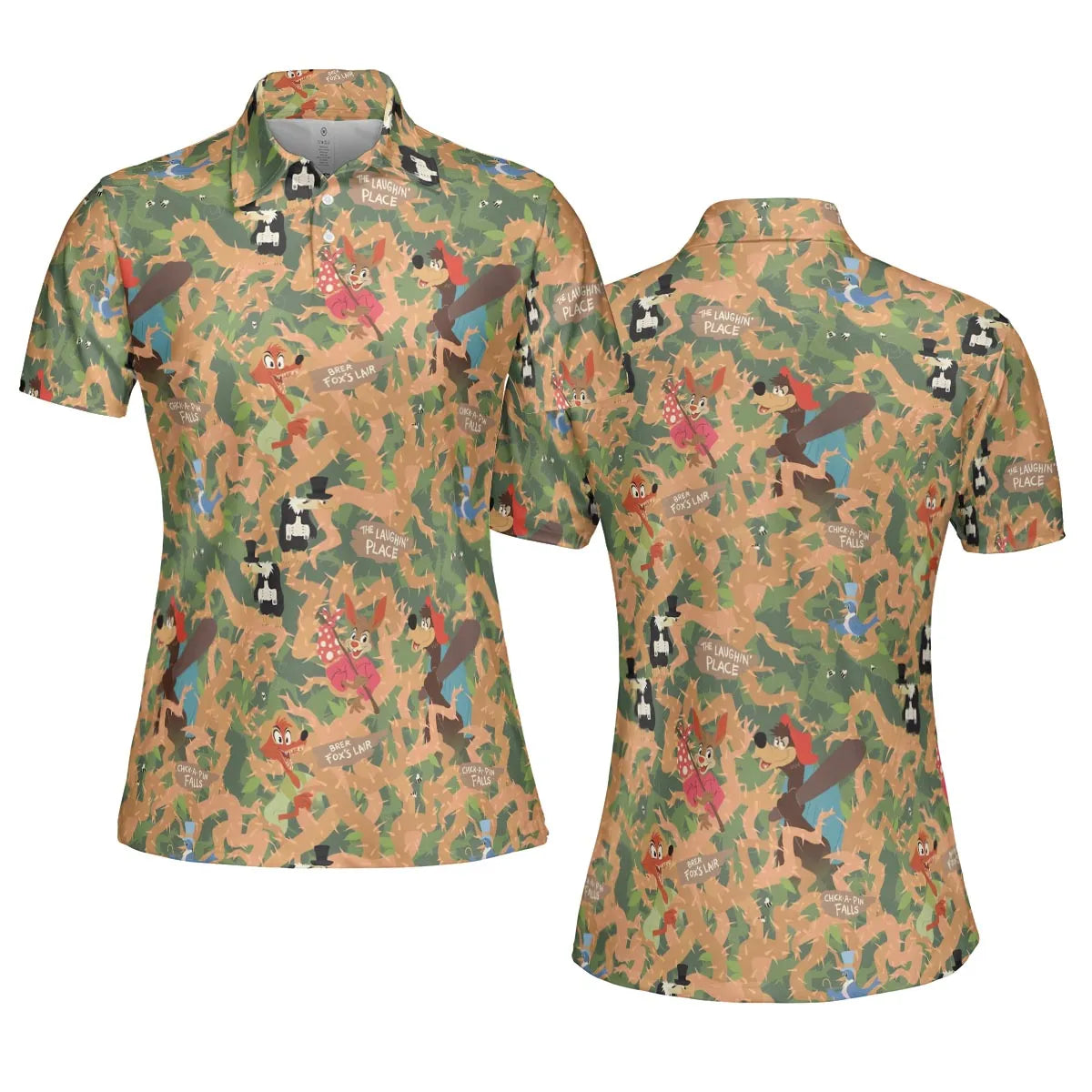 Flowing Down Splash Mountain AOP Men/Women Polo Shirt