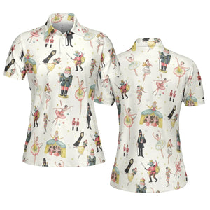 Plum Fairy for Holiday The Nutcracker AOP Men/Women Polo Shirt