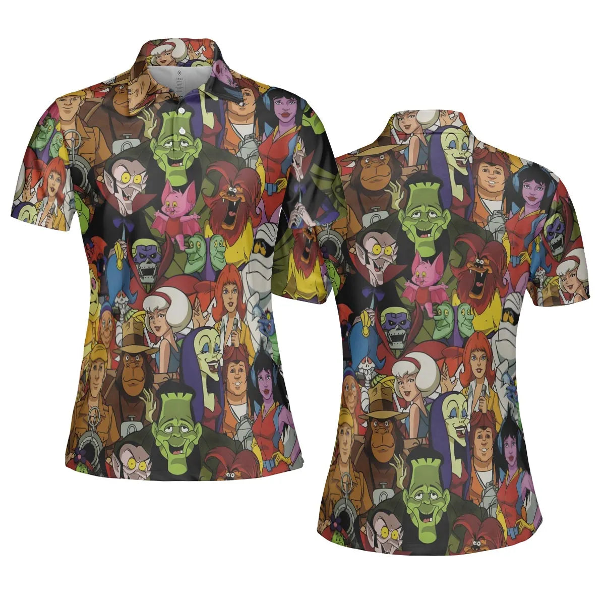 Frightfully Funny Ghostbusters Groovie Goolies AOP Men/Women Polo Shirt