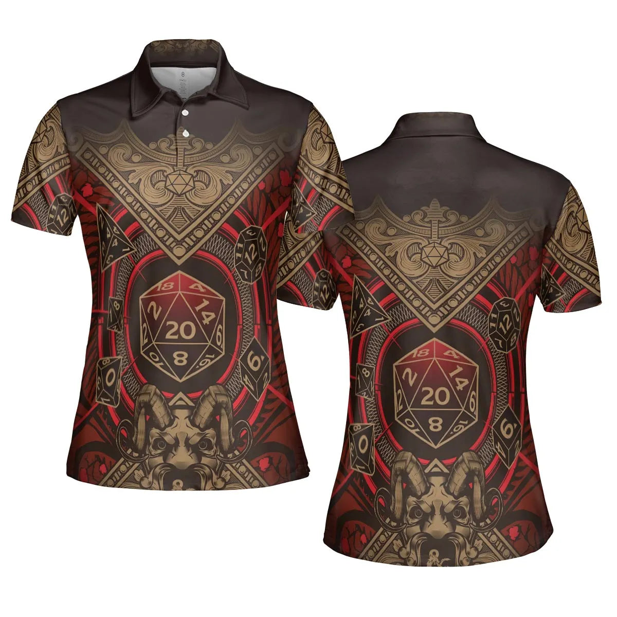 Critical Style DnD AOP Men/Women Polo Shirt