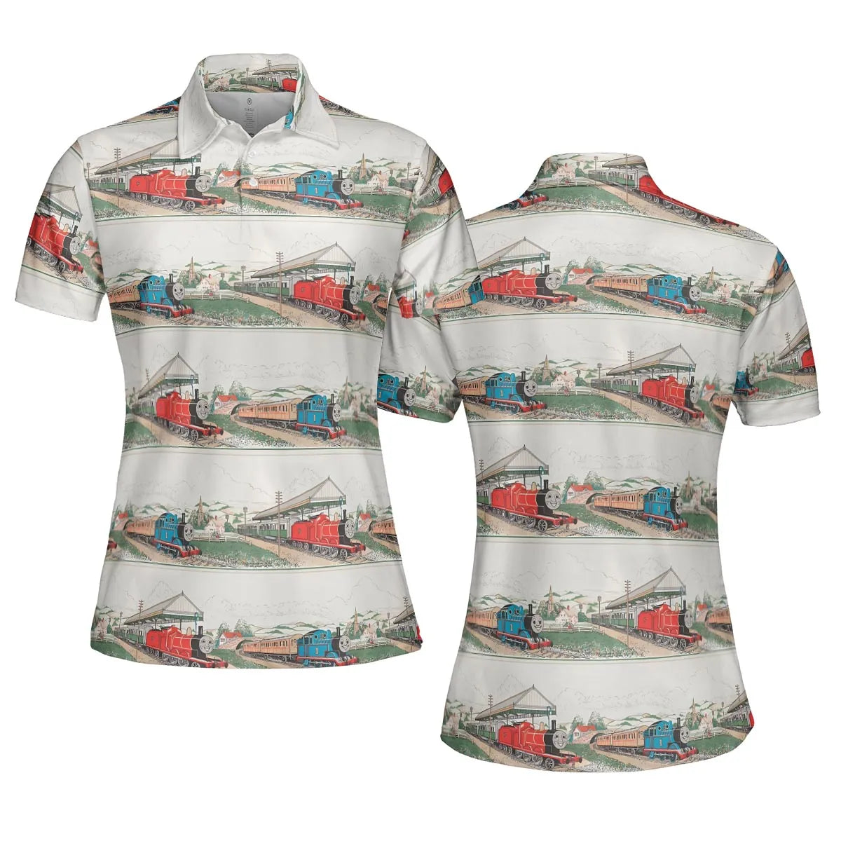 Vintage Thomas & James AOP Men/Women Polo Shirt