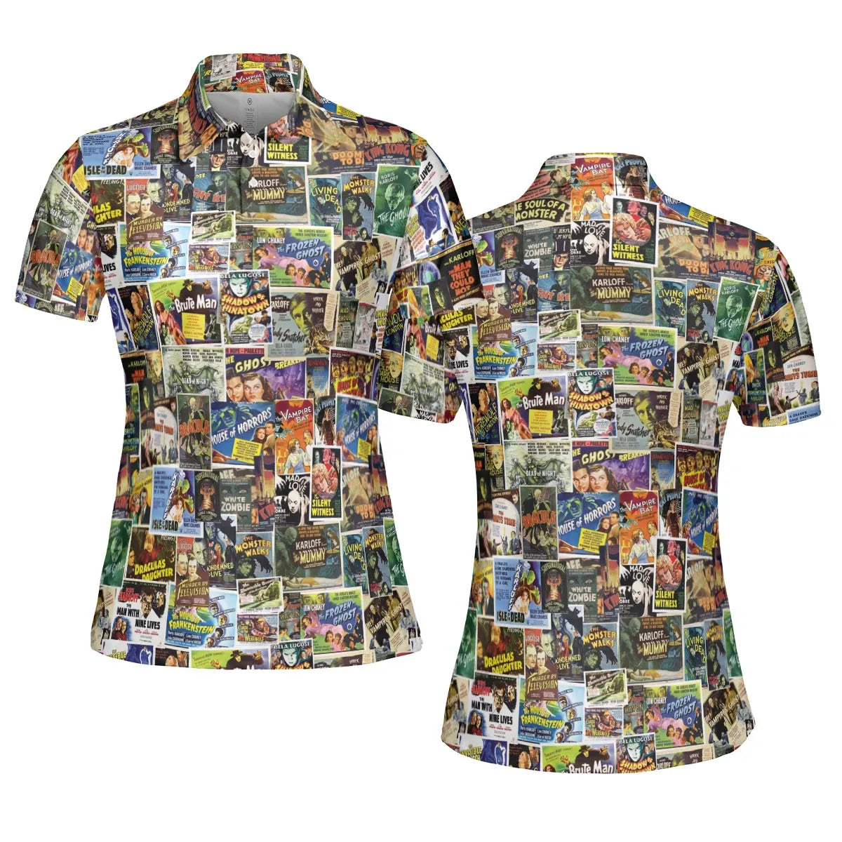 Vintage Horror Movies AOP Men/Women Polo Shirt