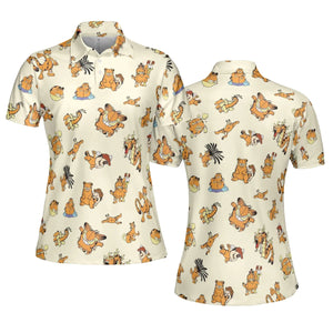 Lazy Legend Garfield Pokemon Mashup AOP Men/Women Polo Shirt