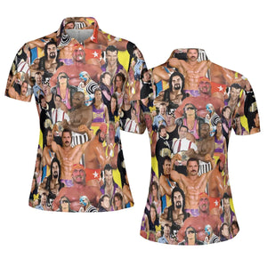Early 90s Great Era Of WWF AOP Men/Women Polo Shirt