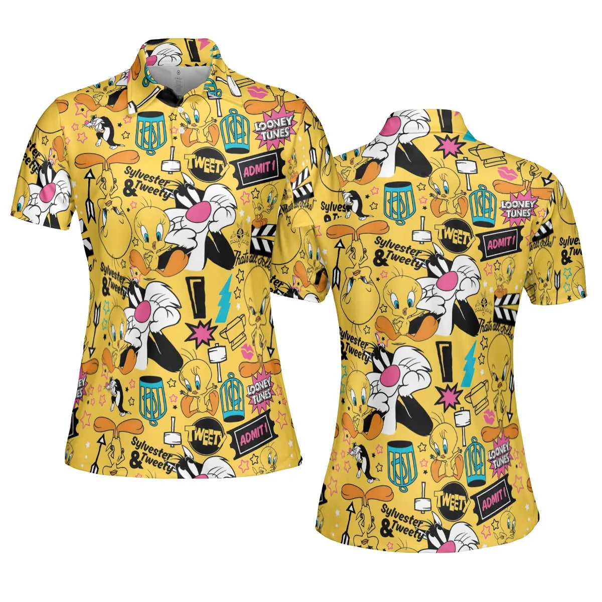 Cartoon Drip Looney Tunes AOP Men/Women Polo Shirt