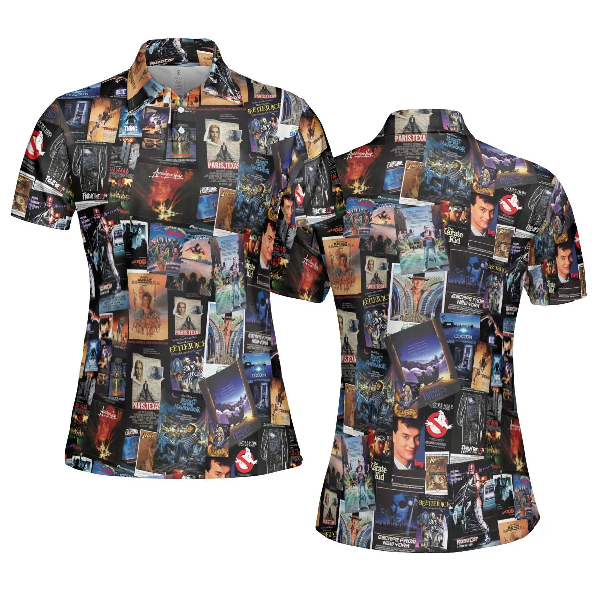 1980s Movie AOP Men/Women Polo Shirt