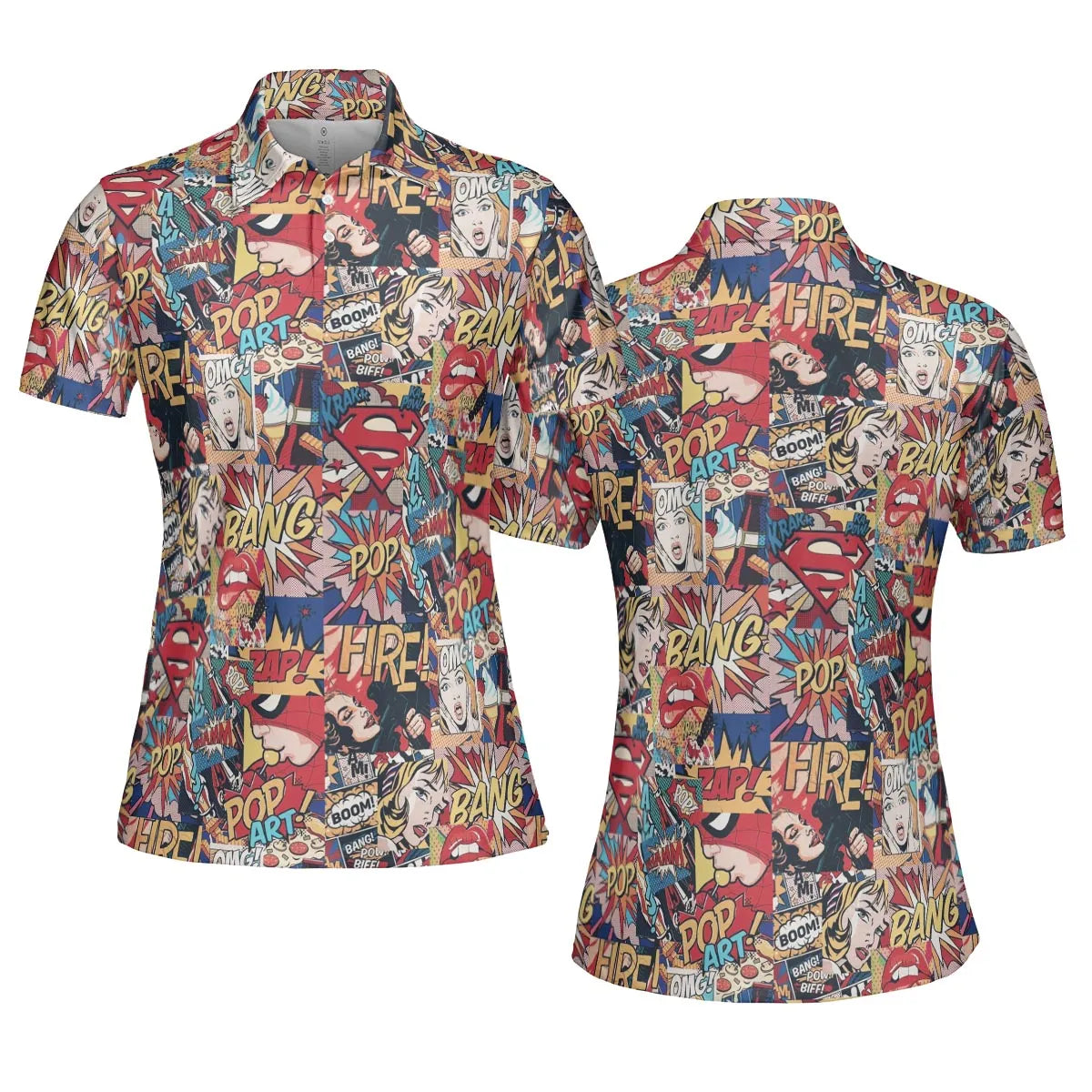 Pop Art AOP Men/Women Polo Shirt