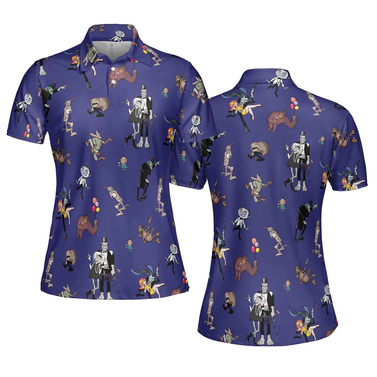 It's a Mad Mad Mad Monster Party AOP Men/Women Polo Shirt