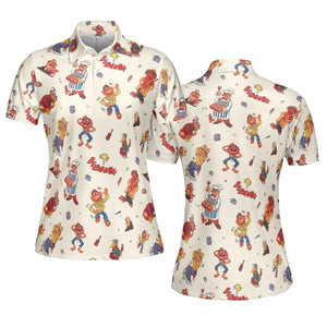 Backstage Inspired The Muppets AOP Men/Women Polo Shirt