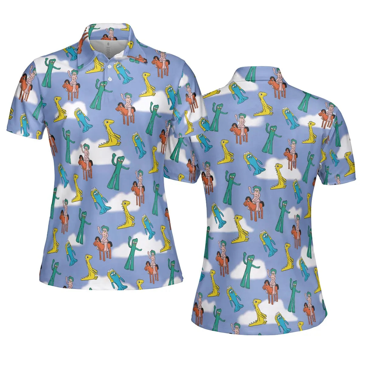 Gumby Characters AOP Men/Women Polo Shirt