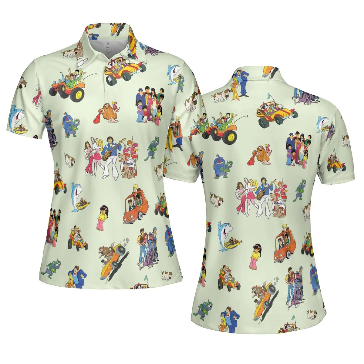 Scooby-Doo ripoffs AOP Men/Women Polo Shirt