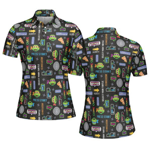 The TMNT Pixel Characters AOP Men/Women Polo Shirt