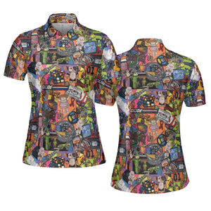 The 1980's. The Decade Of Greed AOP Men/Women Polo Shirt