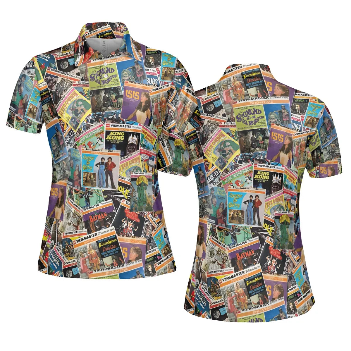 View-Master Collage AOP Men/Women Polo Shirt