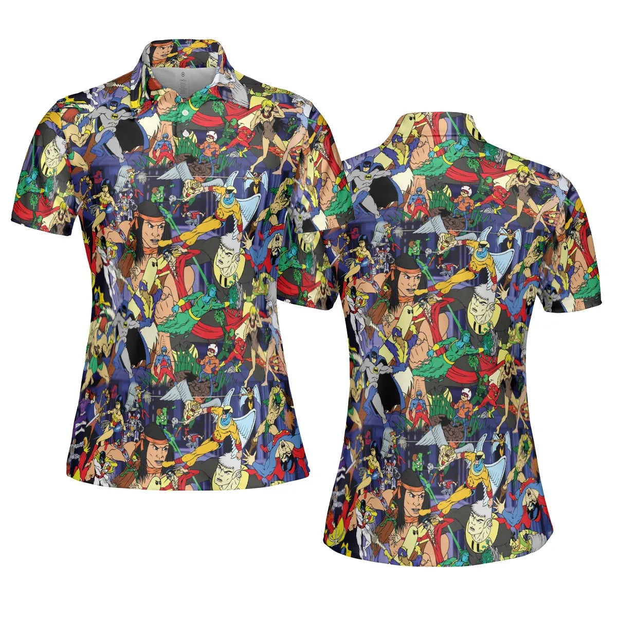 Super TV Heroes HB AOP Men/Women Polo Shirt