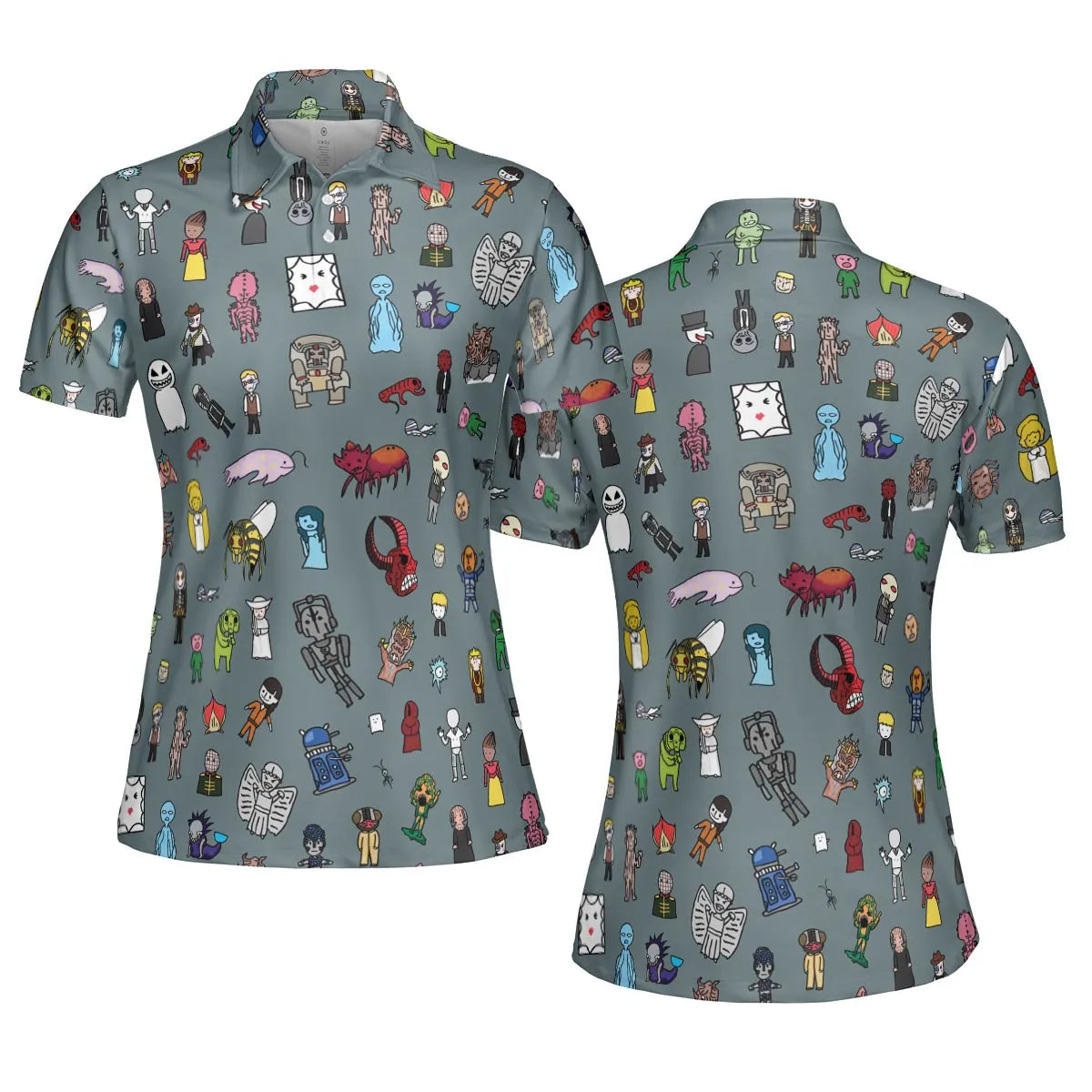 The Races of Doctor Who AOP Men/Women Polo Shirt