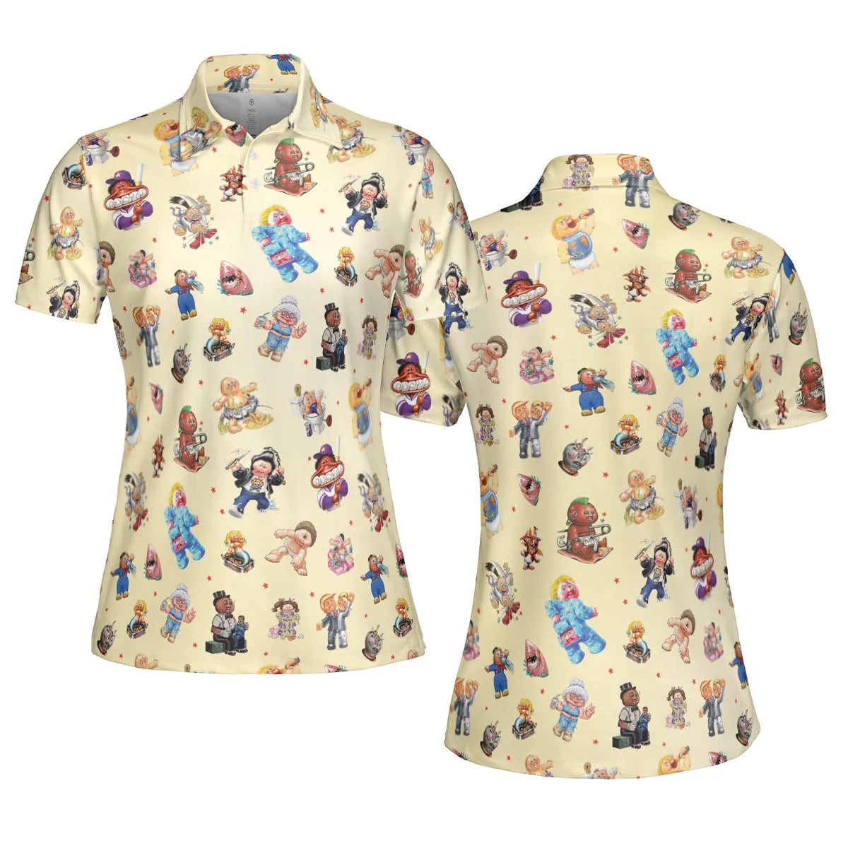 90s Garbage Pail Kids AOP Men/Women Polo Shirt