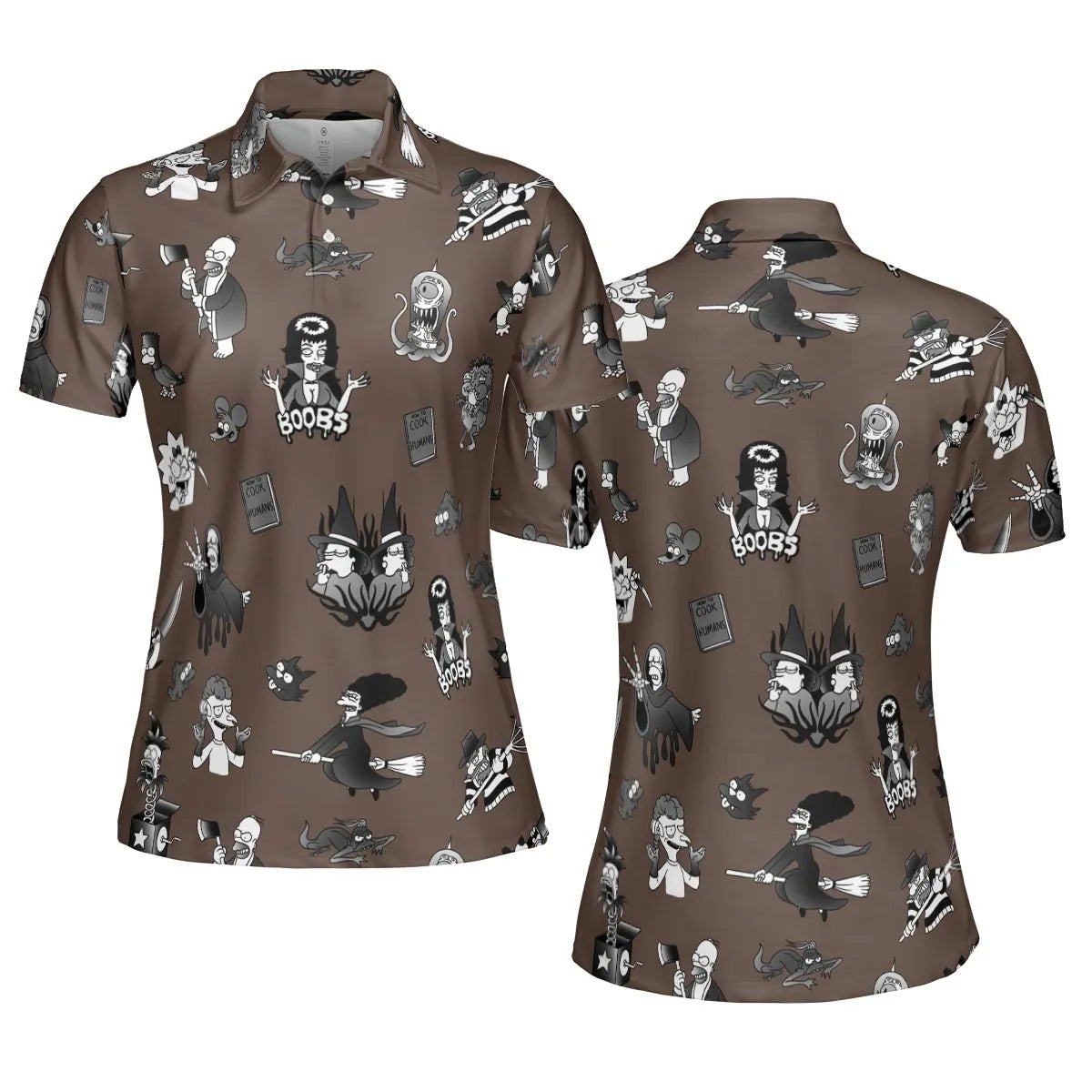 Treehouse of Horror The Simpsons AOP Men/Women Polo Shirt