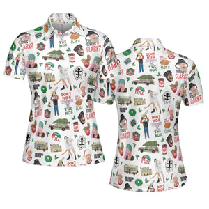 National Lampoon's Christmas Vacation Pattern AOP Men/Women Polo Shirt