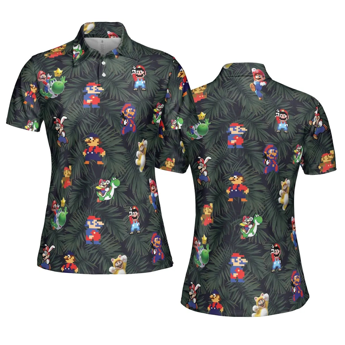 Tropical Mario Super Mario AOP Men/Women Polo Shirt