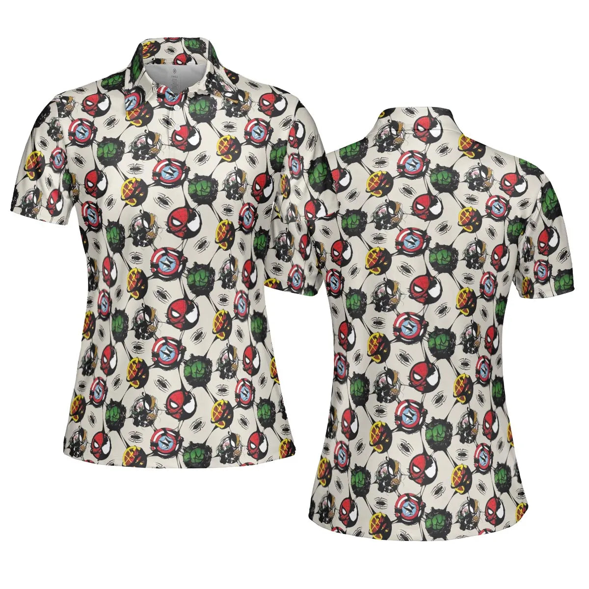 Spider Venom Pattern AOP Men/Women Polo Shirt