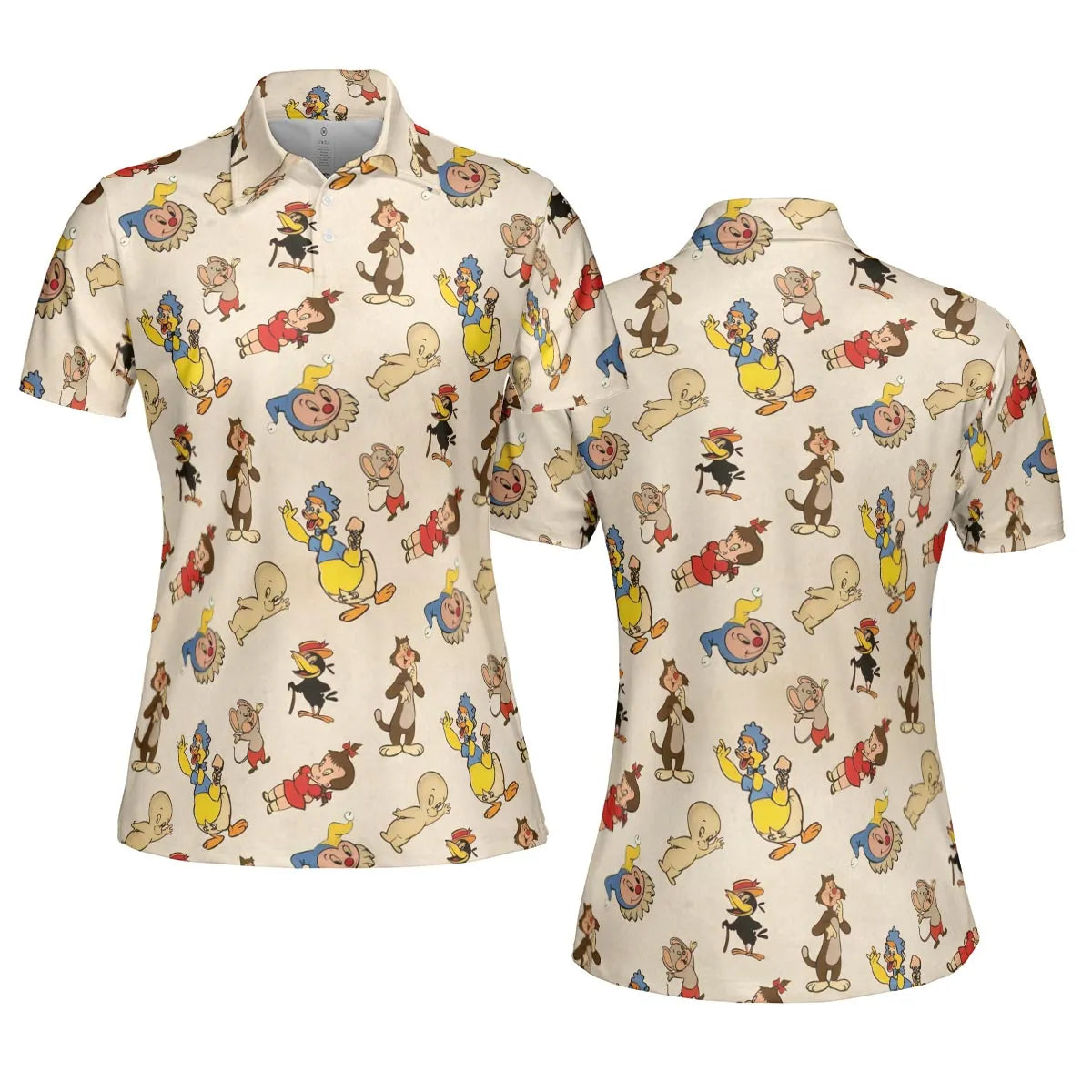Harvey TV Stars Cartoon Characters AOP Men/Women Polo Shirt