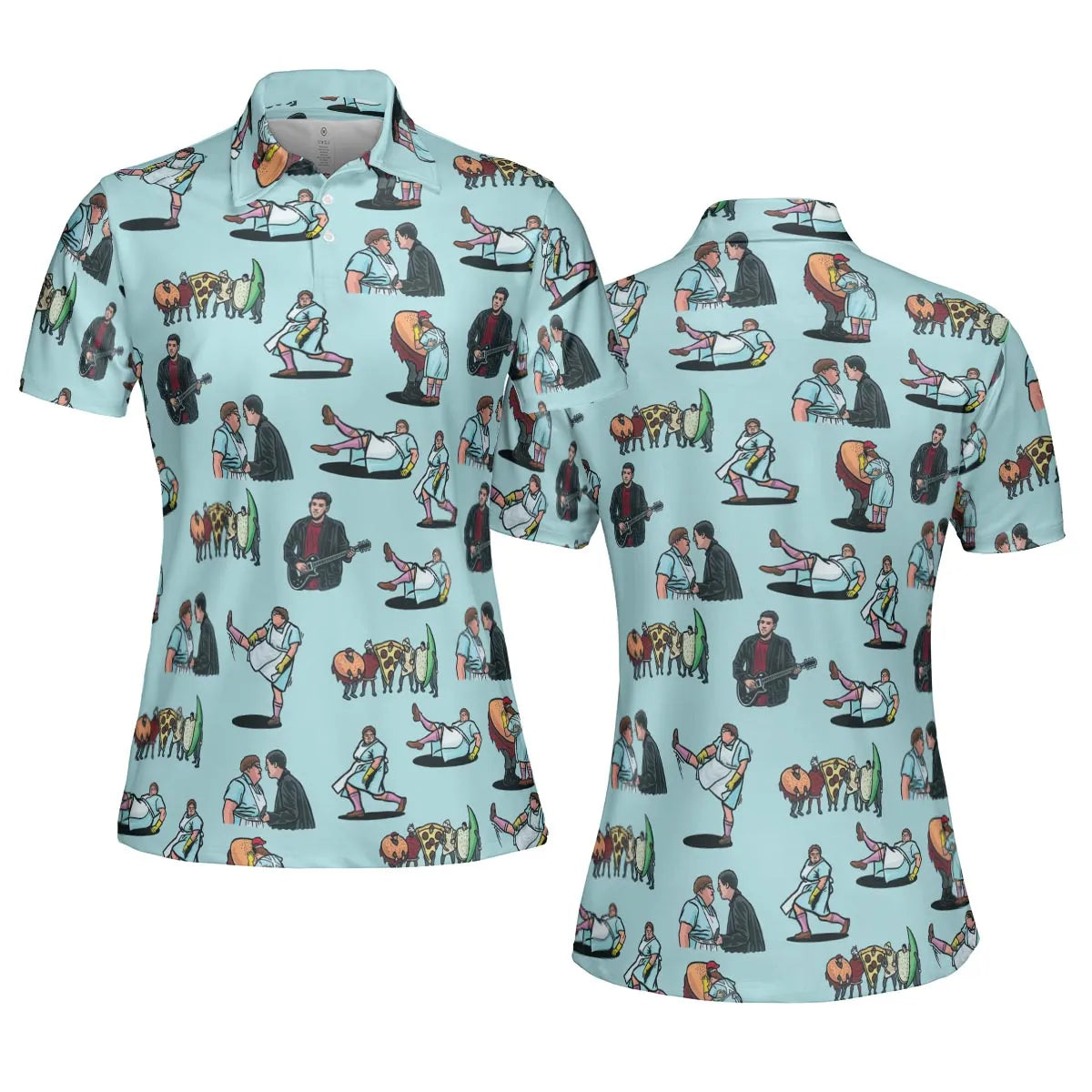 Lunch Lady Land SNL AOP Men/Women Polo Shirt