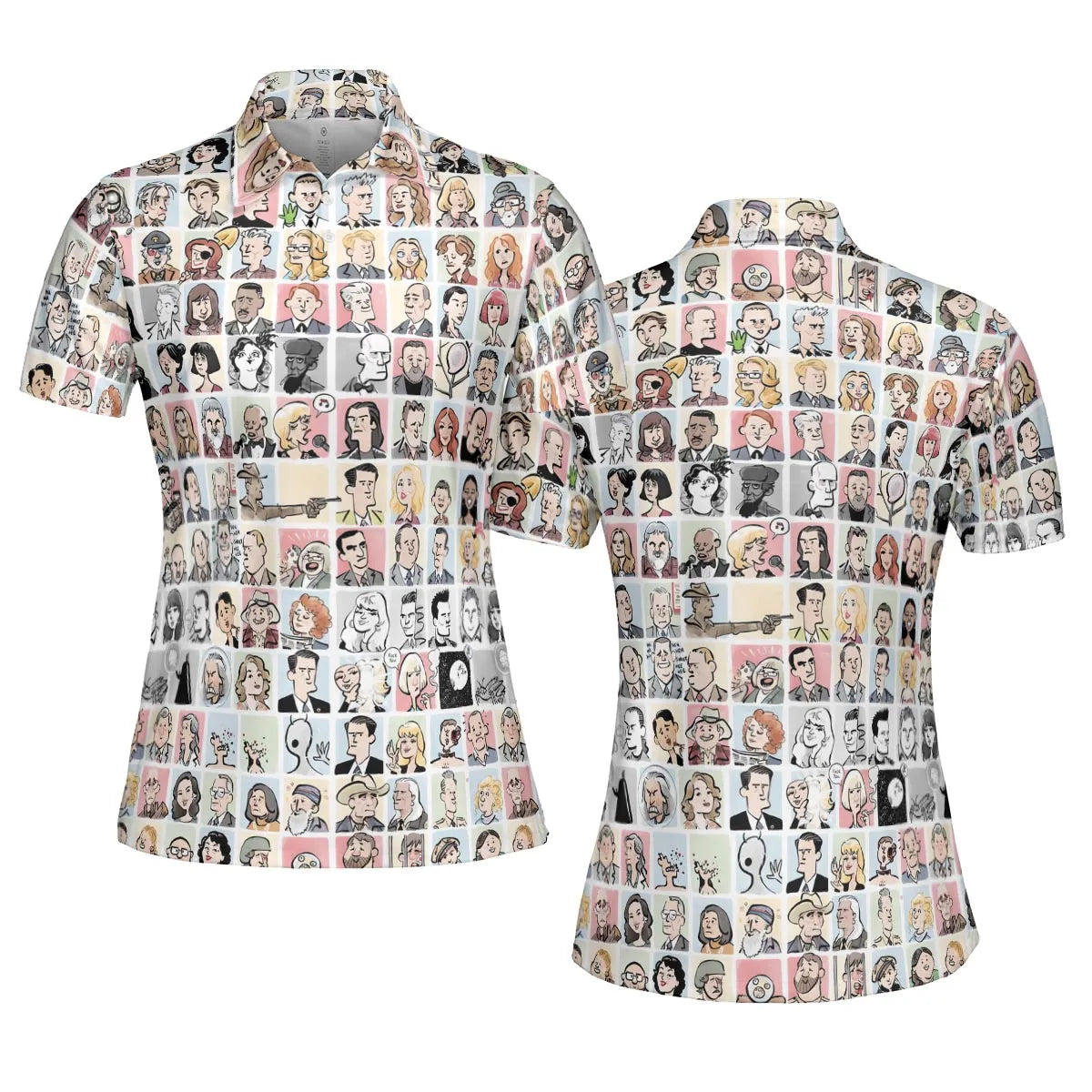 Many Faces of Twin Peaks AOP Men/Women Polo Shirt